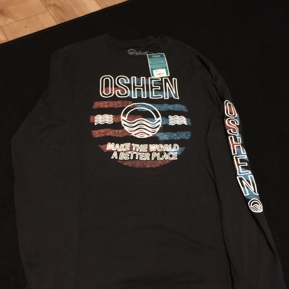 “OSHEN “long sleeve navy men’s tee